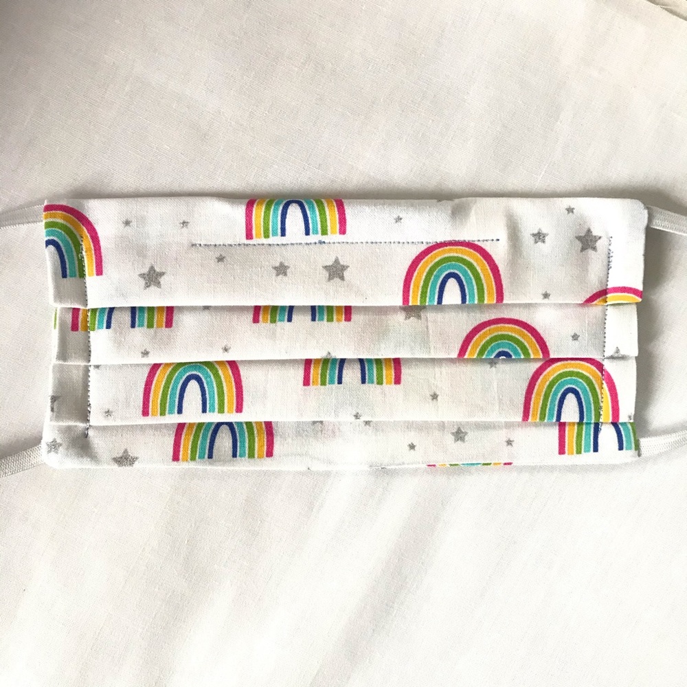 NWT - Handmade Adult Cloth Mask lightweight 🌈